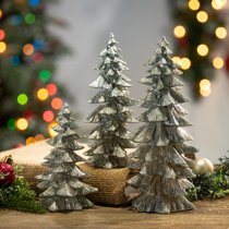 Christmas Tree Disposal Tulsa 2022 Wayfair | Silver Christmas Tabletop Trees You'll Love In 2022