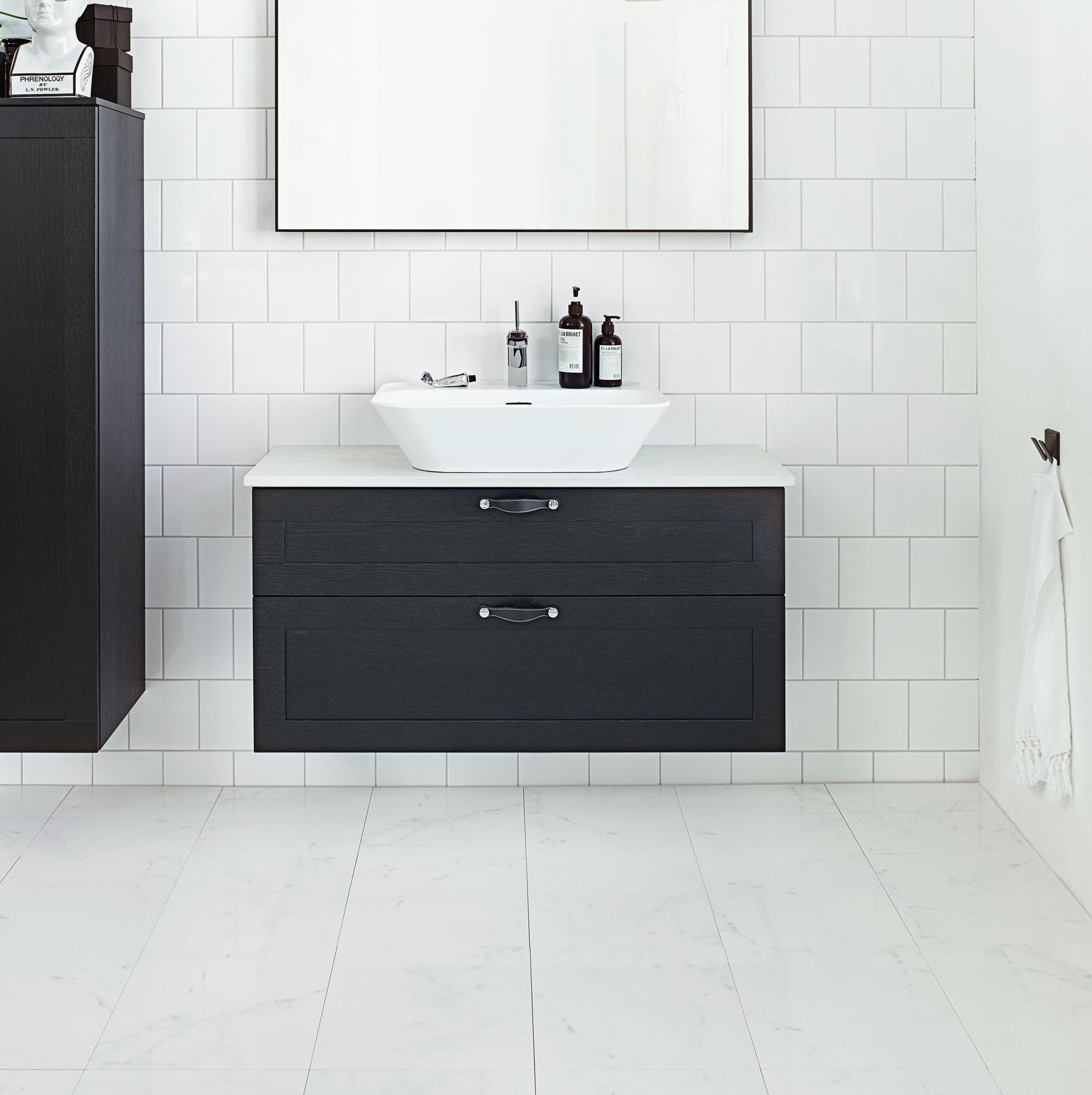 Mercury Row Krupp Solid Pine 1000mm Wall Mount Vanity Unit Mercury Row Krupp Solid Pine 1000mm