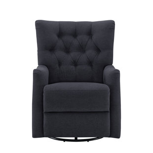 Cynthia Upholstered Swivel Glider by Harriet Bee Discount
