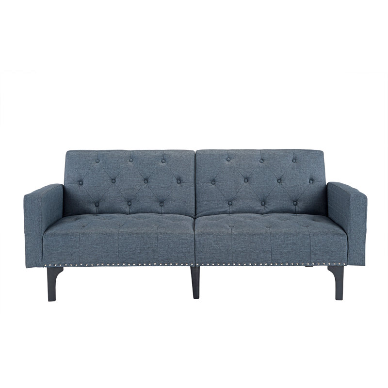 Wrought Studio Rather Modern Tufted Reclining Sleeper Sofa Reviews Rather Modern Tufted Reclining Sleeper Sofa