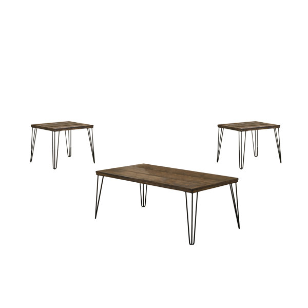 Union Rustic Murrow 3 Piece Coffee Table Set Wayfair