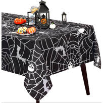 Halloween Tablecloths Black Lace Tablecloth 54x72 inch Spider Cobweb Table Cover for Halloween Masquerade Dinner Party Scary Movie Nights Table Decorations Halloween Tablecloths Black Lace Tablecloth 54x72 inch Spider Cobweb Table Cover for Halloween Masquerade Dinner Party Scary Movie Nights Table Decorations
