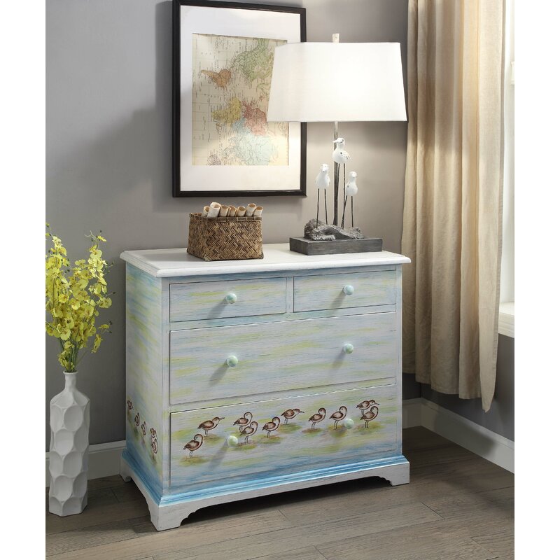 Highland Dunes Schooley Sandpiper 4 Drawer Accent Chest Wayfair