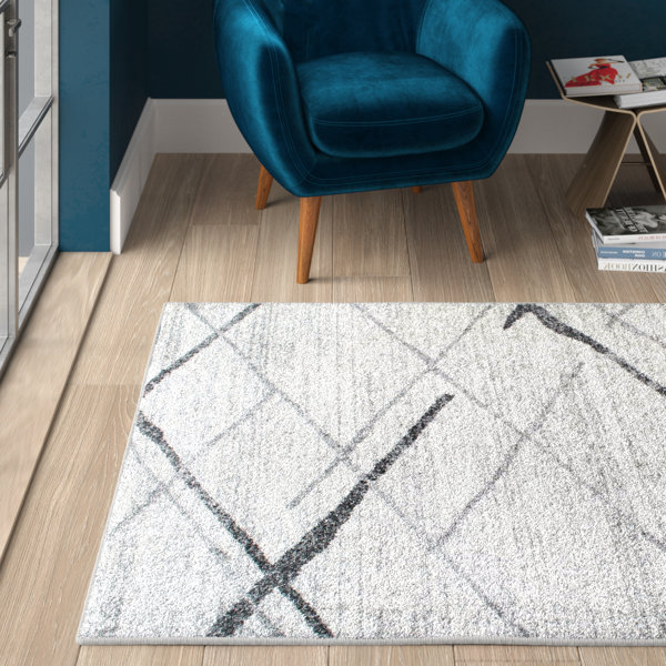 Mercury Row Mcphee Power Loom Light Gray Rug Reviews Wayfair