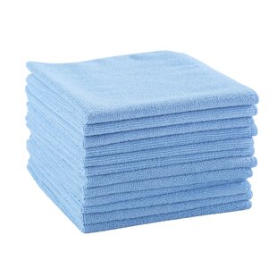 300 Pack 100% Microfiber Microfiber Cleaning Cloths 300 Washable Blue Color Reusable and Eco-Friendly! 