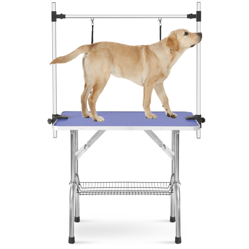 dog grooming table arm with clamp