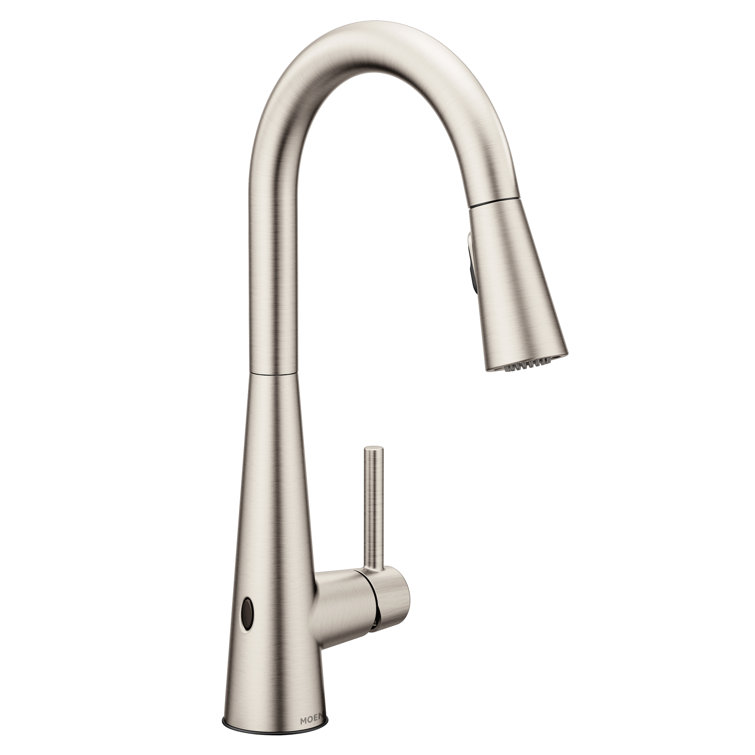 Sleek Pull Down Touchless Single Handle Kitchen Faucet with Power Clean and  Reflex