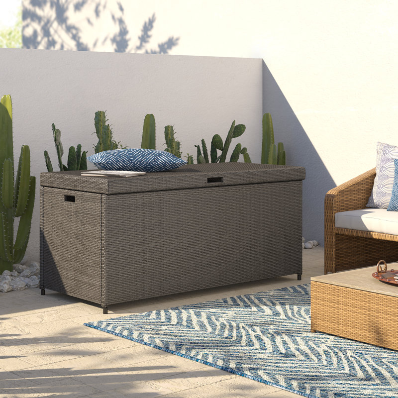 Mistana Crawfordsville Outdoor Resin Wicker Deck Box Reviews Wayfair Wayfair llc is responsible for this page. crawfordsville outdoor resin wicker deck box