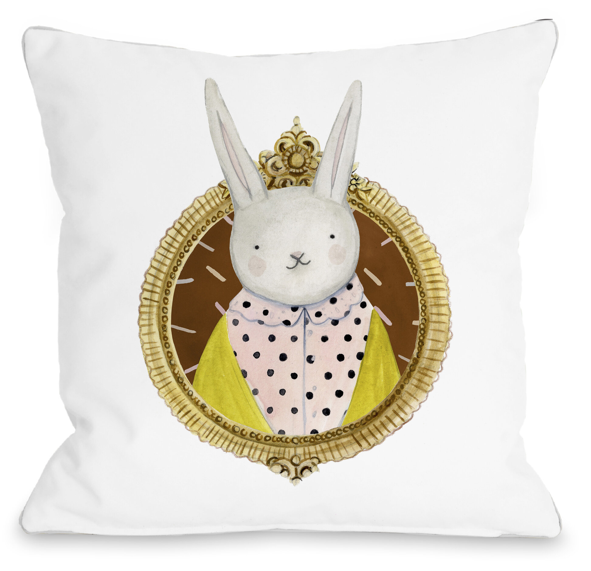 rabbit throw pillow