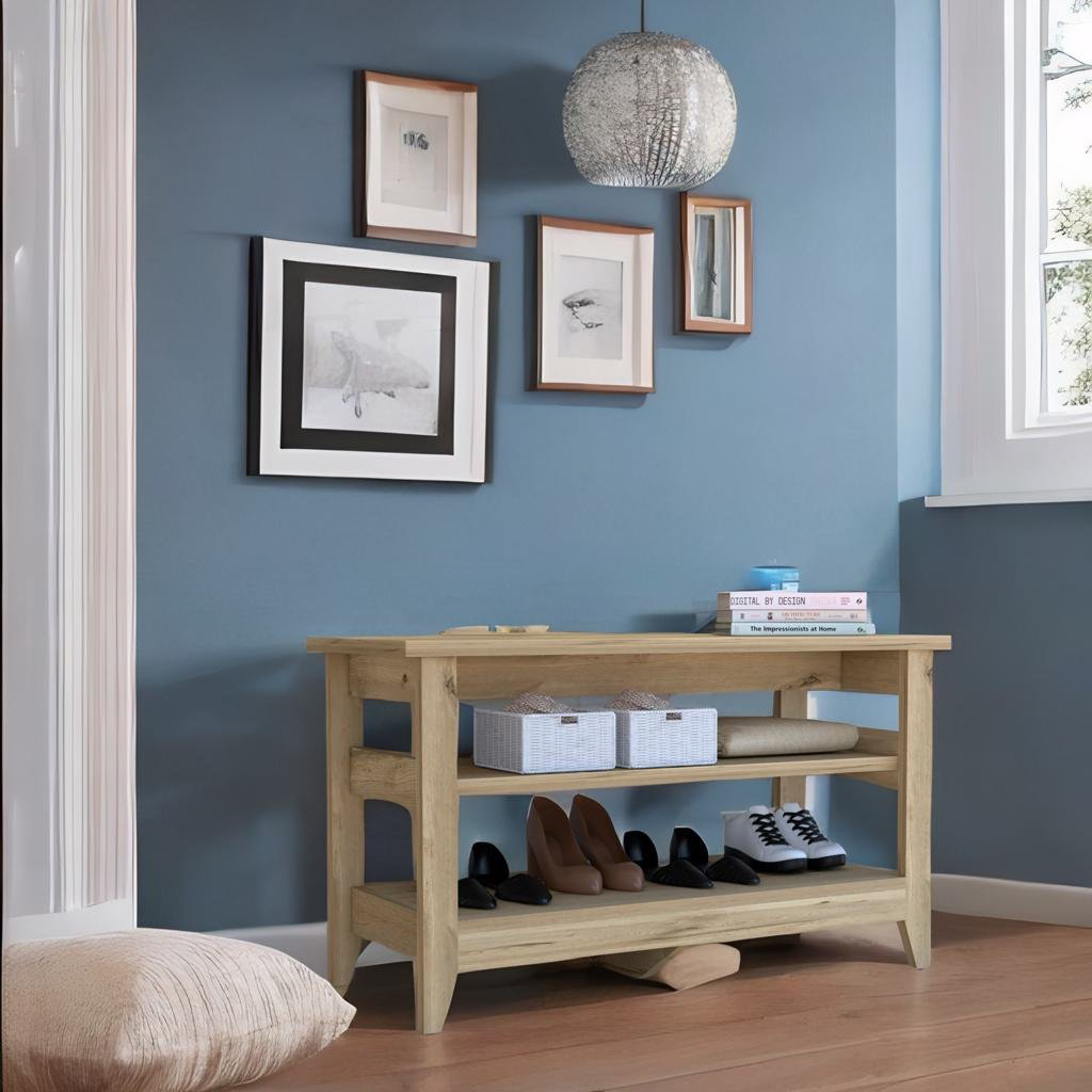 Wildon Home® 4 Pairs Manufactured Wood Shoe Storage Bench Wayfair