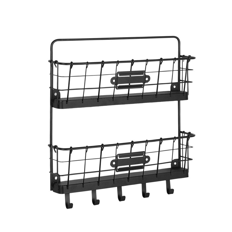 Williston Forge Dickinson 2 Tier Letter Holder Organizer With Wall Baskets Reviews Wayfair