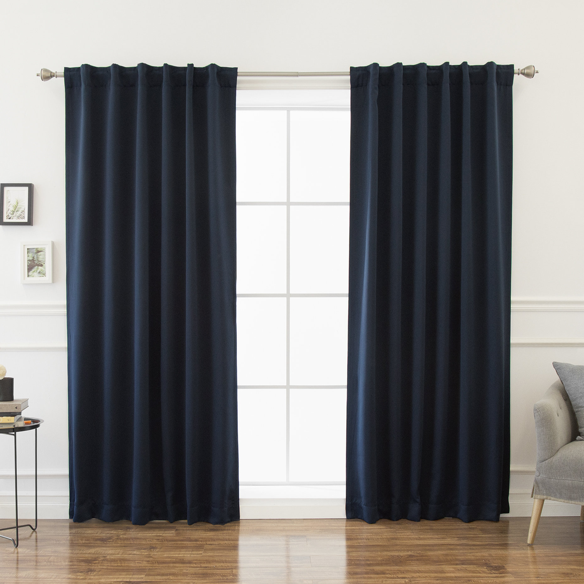 Beachcrest Home Sweetwater Solid Blackout Thermal Rod Pocket Double Curtains Reviews Wayfair