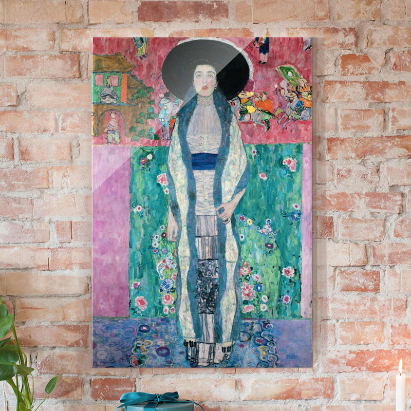 East Urban Home Portrait Of Adele Bloch Bauer Ii By Gustav Klimt Painting On Glass Wayfair Co Uk