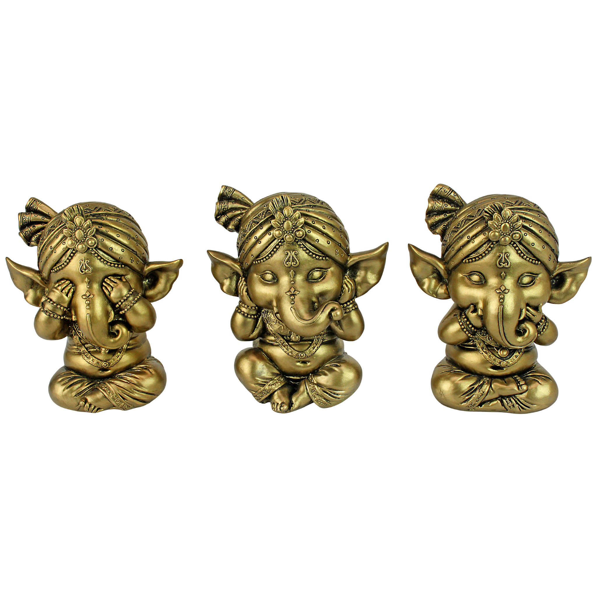 Design Toscano See No Hear No Speak No Evil Lord Ganesha Figurine Reviews Wayfair