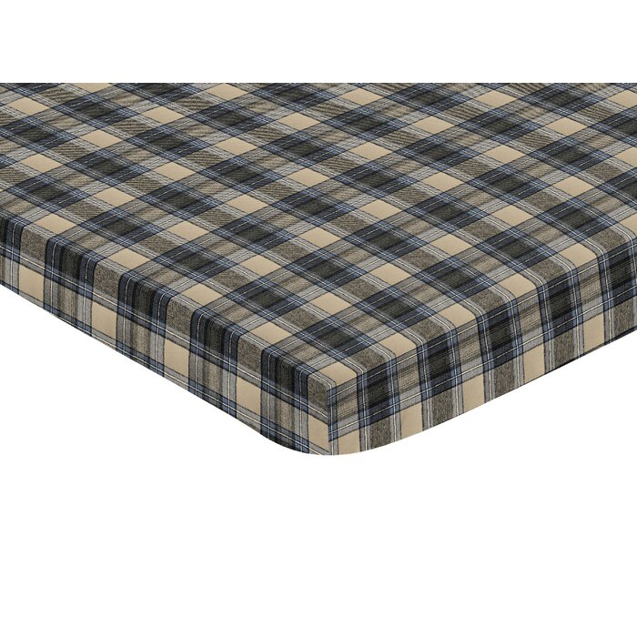 Sweet Jojo Designs Plaid Flannel Fitted Crib Sheet Wayfair Ca