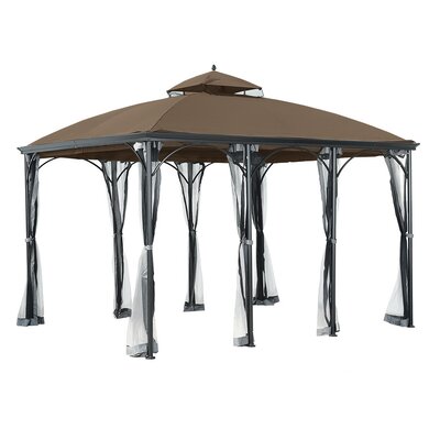 Somerset Gazebo Replacement Canopy Garden Winds Color Nutmeg