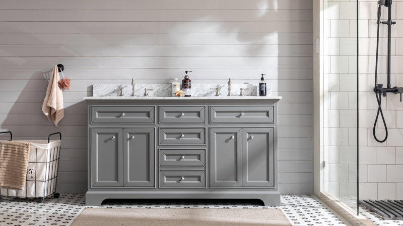 Gray Double Vanity