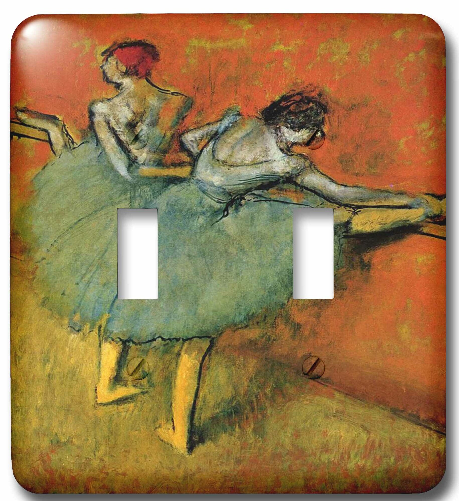 3dRose lsp_61774_6 1888 Painting Dancer At The Bar By Degas 2 Plug Outlet Cover 