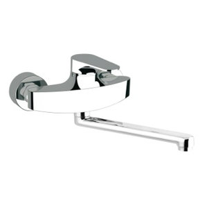Remer by Nameek's Single Handle Wall Mounted Kitchen Sink Faucet