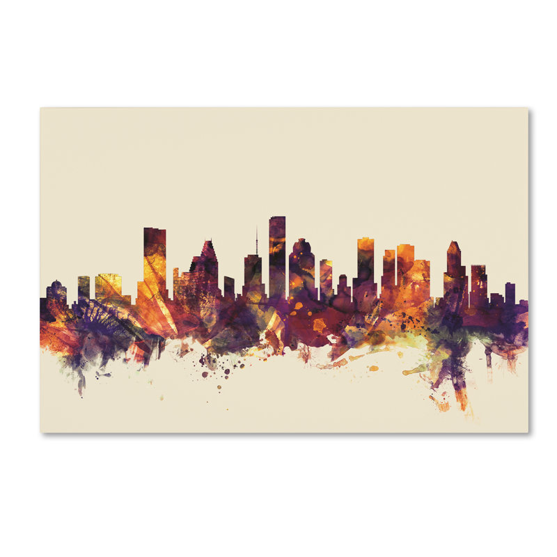 Wrought Studio Houston Texas Skyline Graphic Art Print On Canvas Wayfair 💜 share your style using #wayfairathome shop our feed & see guidelines 👇 www.wayfair.com/elce6718of. houston texas skyline graphic art print on canvas
