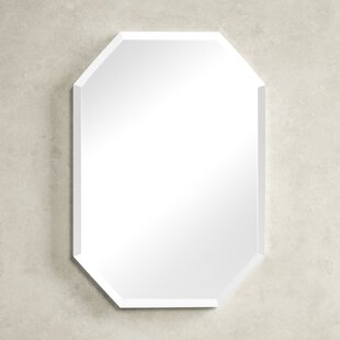 4 Inch Wide Octagonal Beveled Edge Mirror 