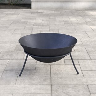 Cast Iron Charcoal/Wood Burning Fire Pit By Gardeco