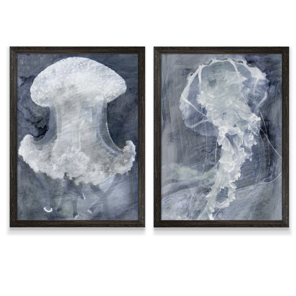 Highland Dunes Indigo Jellyfish I By Vincent Van Gogh 2 Piece