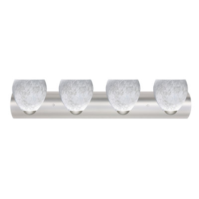 Bolla 4 Light Vanity Besa Lighting Finish Satin Nickel Gl Vanity Light Besa Lighting