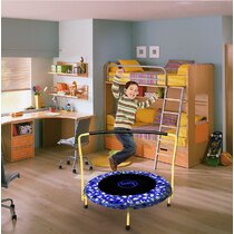 Details about   Serene-Life Childrens Trampoline w/ Handle Bar Bouncing Indoor Toy Jumping 