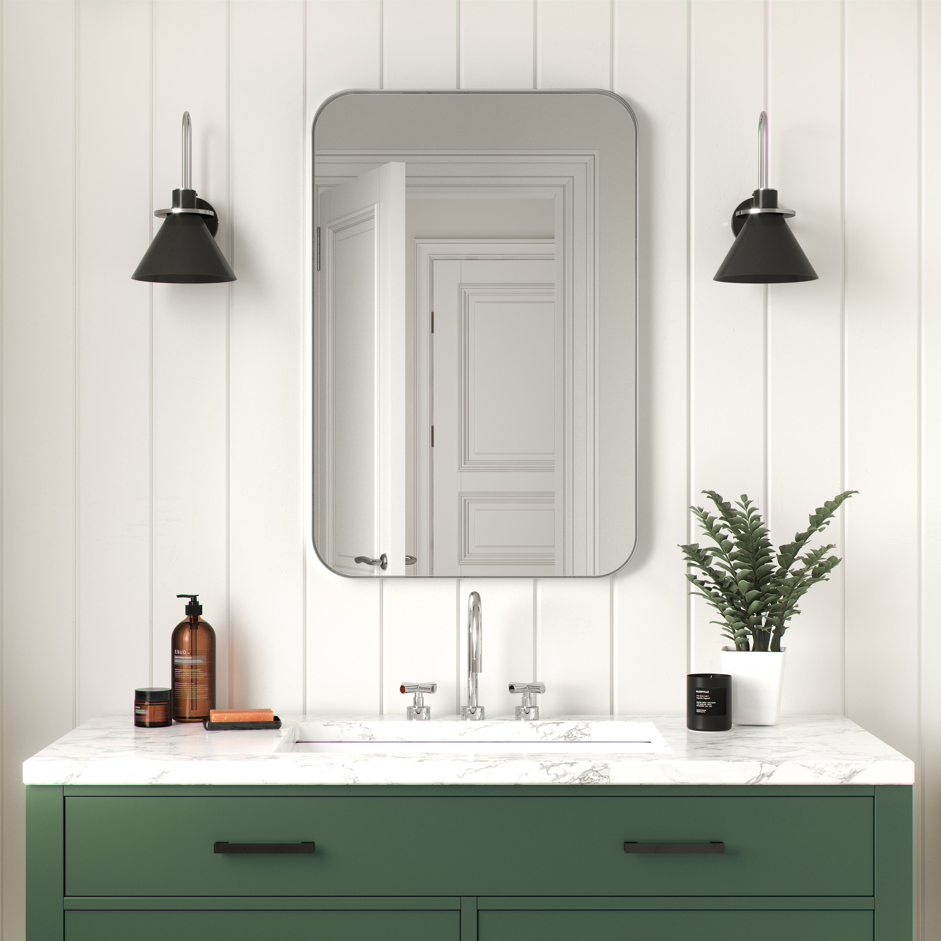 Orren Ellis Weeksville Modern & Contemporary Bathroom / Vanity Mirror