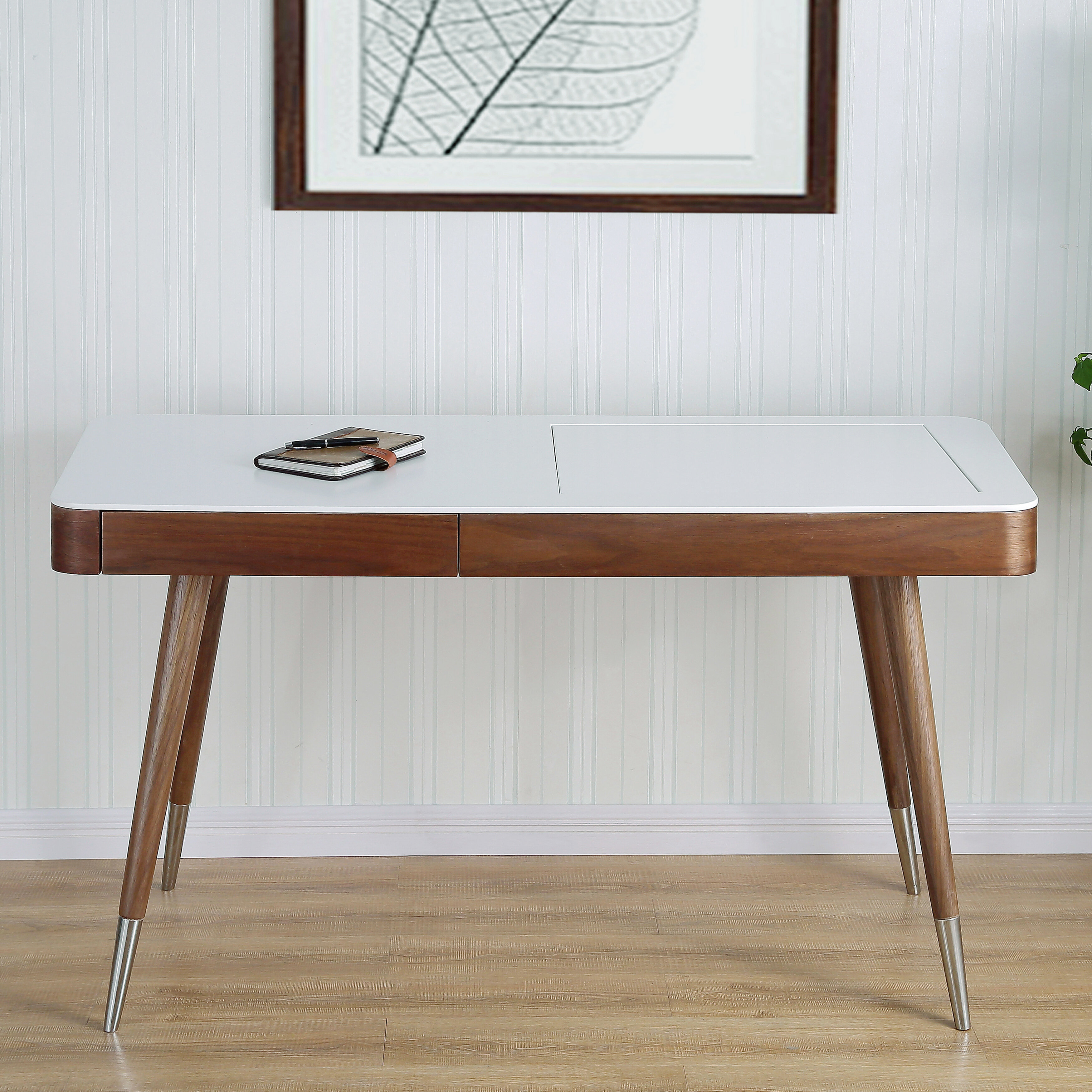 Desks Matt White Bedroom Reflect 4 Drawer Dressing Table