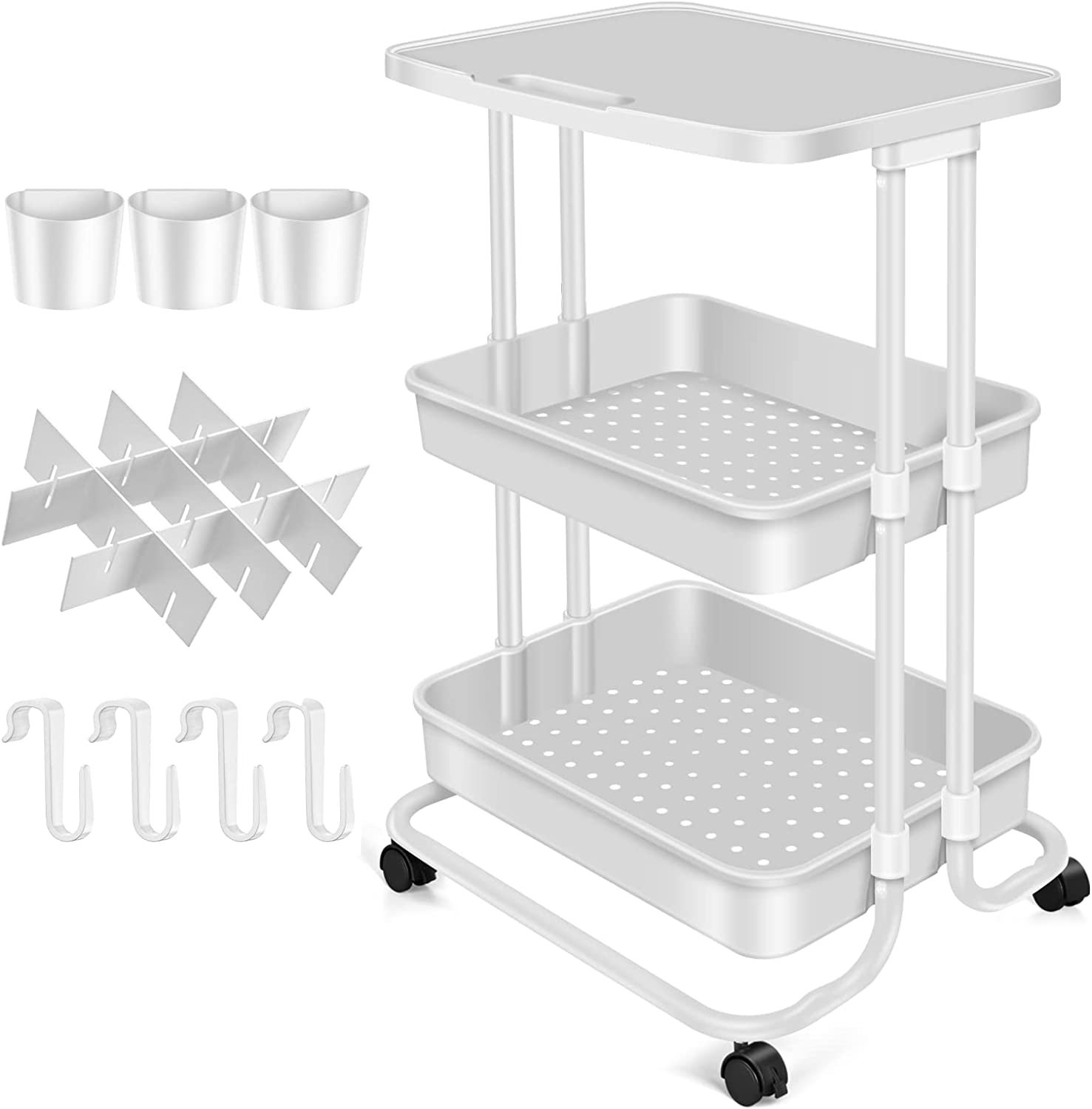 KD 3 Tier Utility Cart Wayfair