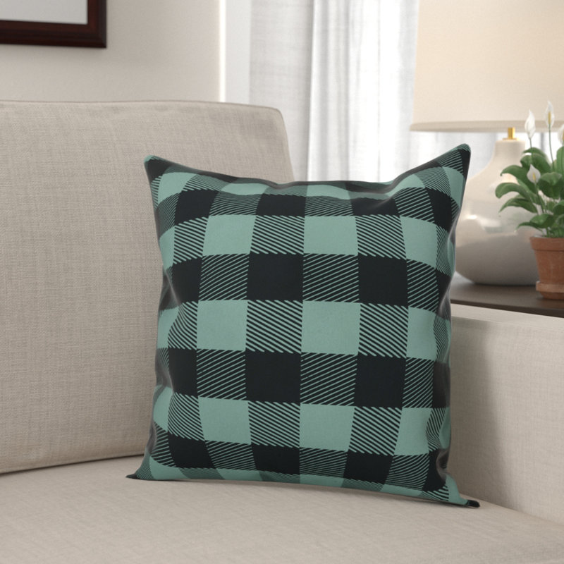 Nebraska Check Plaid Pillow Cover