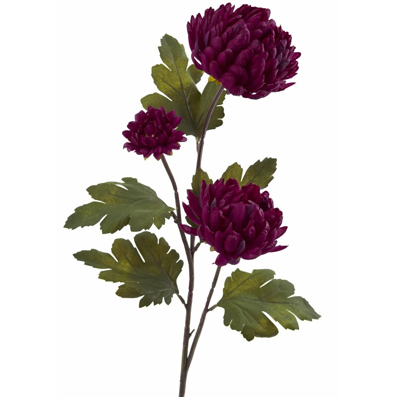 Charlton Home Artificial Chrysanthemum Flower | Wayfair.ca