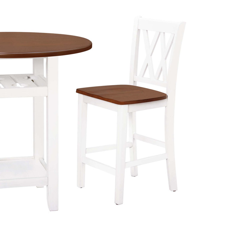 Farmhouse 4-piece Counter Height Kitchen Dining Chairs Set