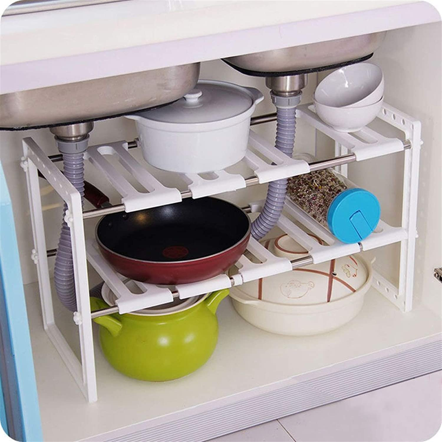adjustable under sink organizer Cinosural International School