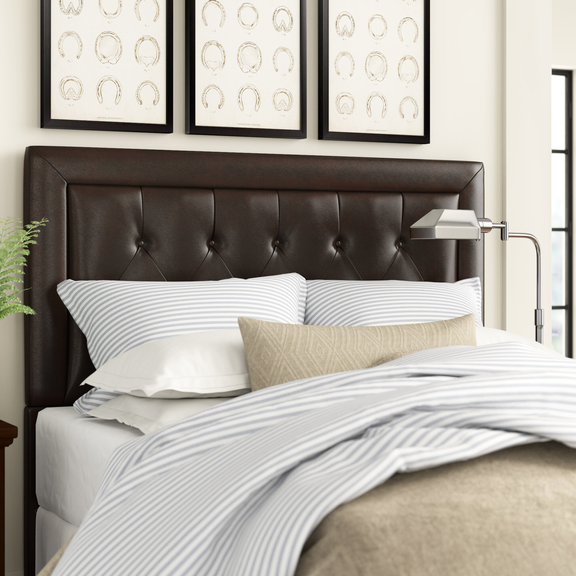 Brown Faux Leather Headboards You Ll Love In 2021 Wayfair