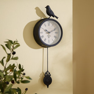 Bird Wall Clocks Wayfair 4 Bird Pendulum Wall Clock