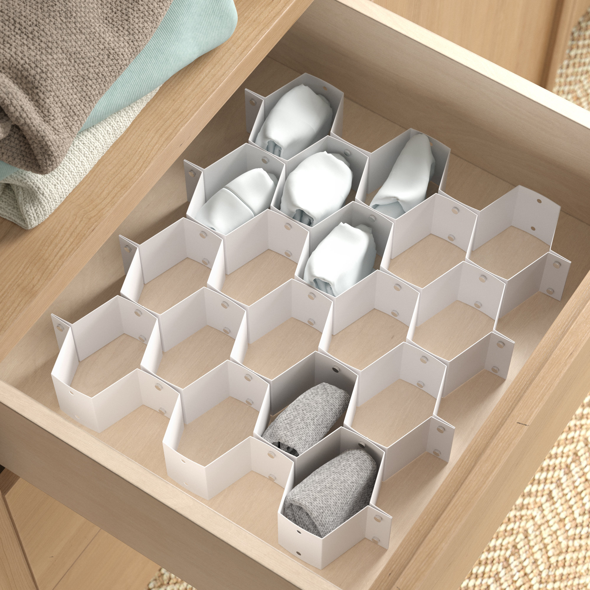 Project Tidy Cooke Adjustable Drawer Organizer Reviews Wayfair