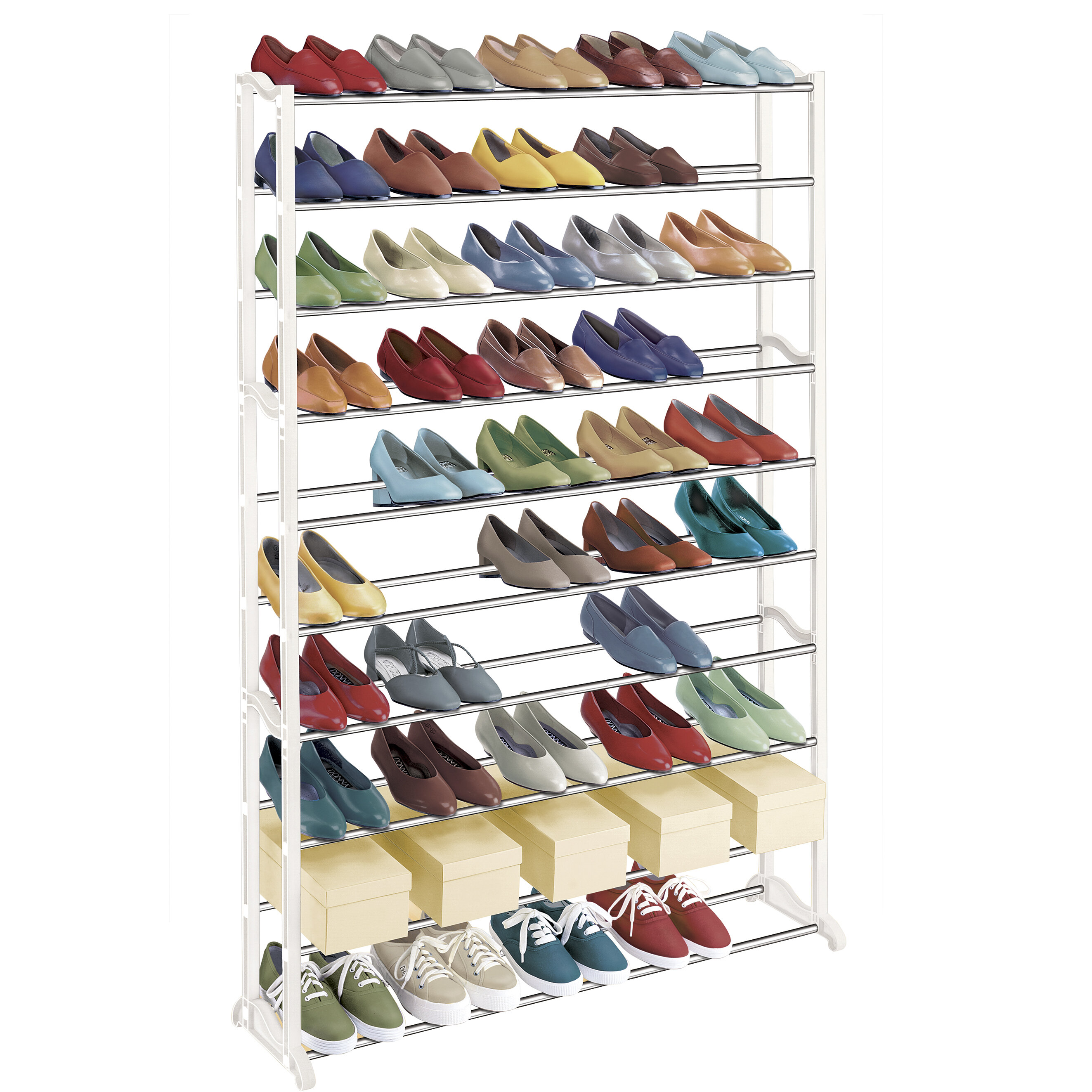 Lynk 50 Pair Shoe Rack Reviews Joss Main