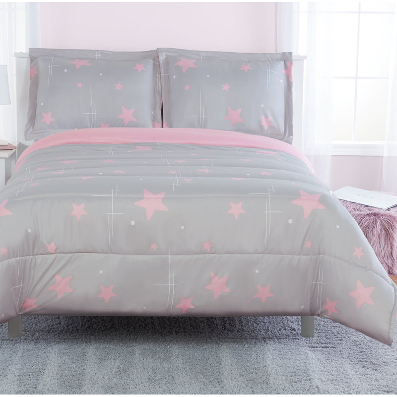 Harriet Bee Saxton Stars Reversible Comforter Set Reviews Wayfair