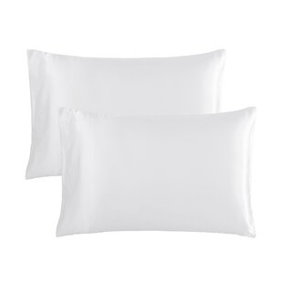Vonty Satin Pillowcases for Hair and Skin Standard Size Silky Satin Pillow Cases 20x26 inches Black Satin Cooling Pillow Covers with Envelope Closure
