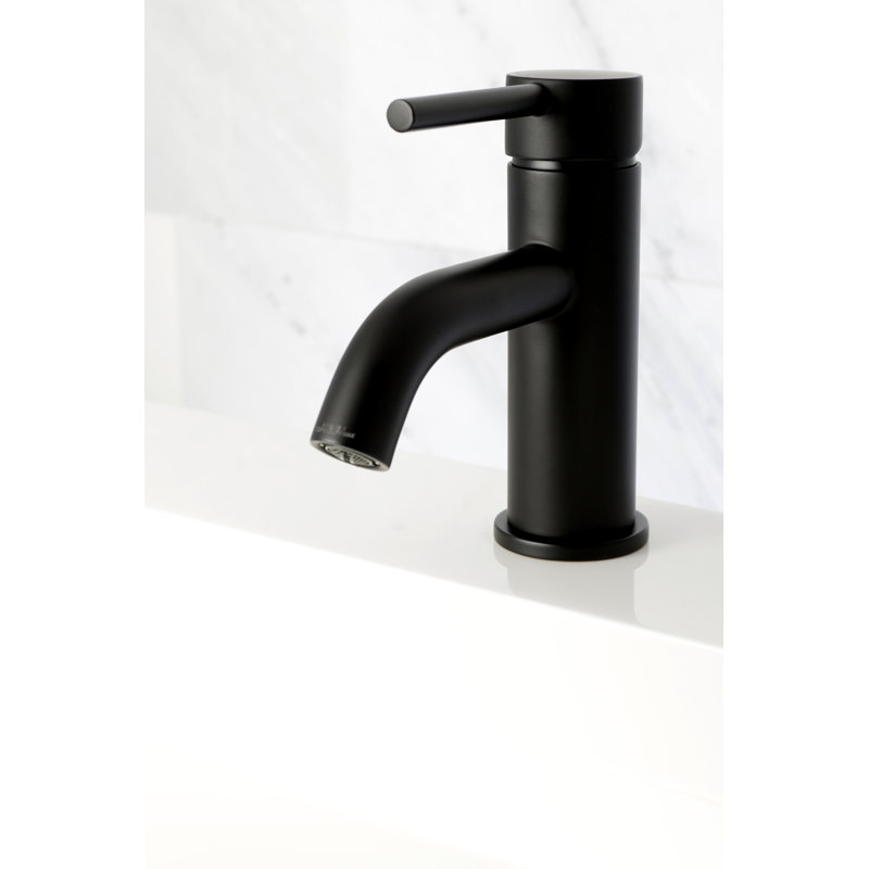 Kingston Brass Concord Single Hole Bathroom Faucet With Drain