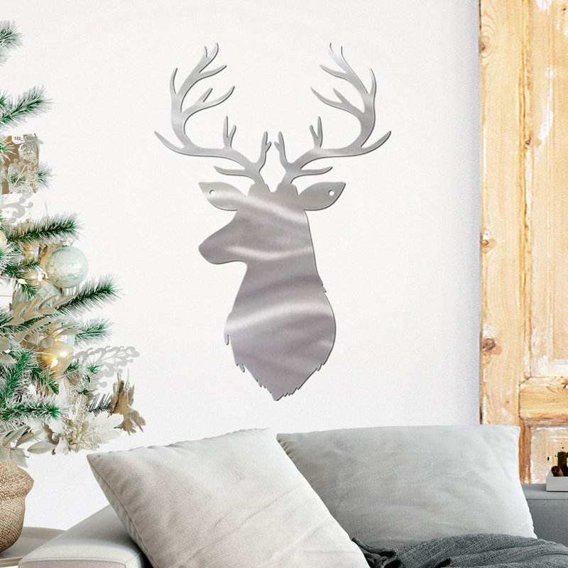 The Holiday Aisle Ailey Deer Head With Antlers Wall Decor Wayfair