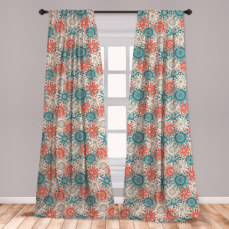 teal curtain material