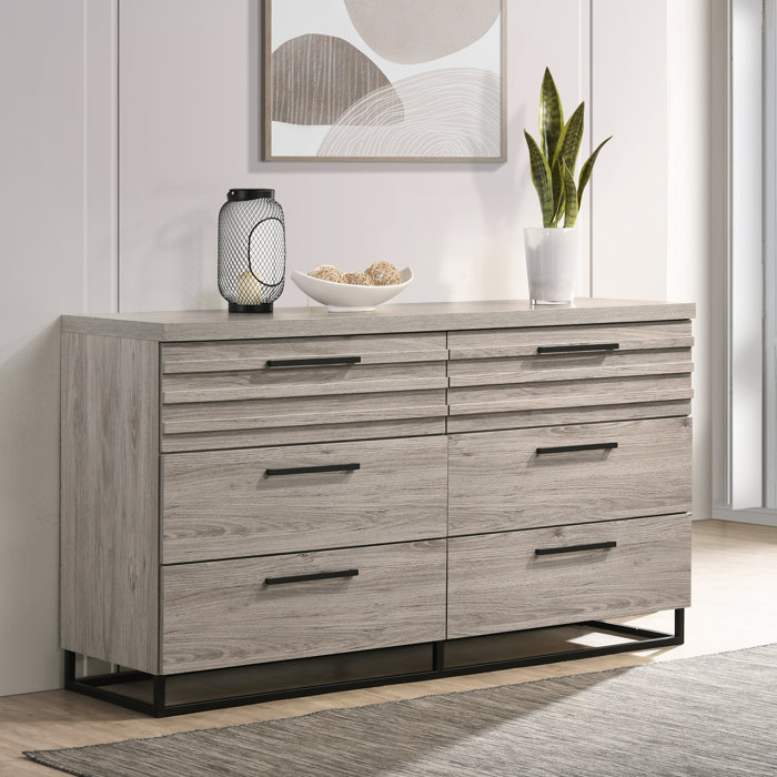 Loon Peak® Charlidh 6 - Drawer Dresser | Wayfair