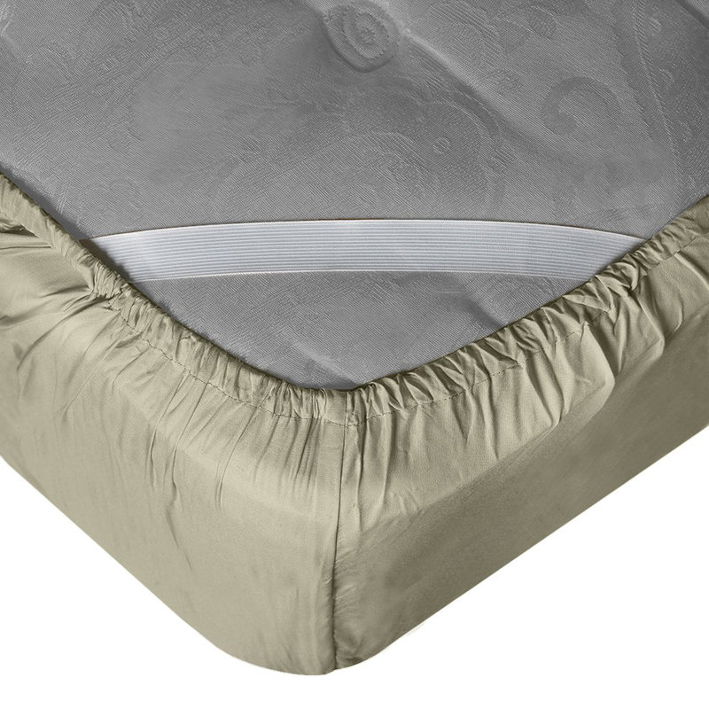 21” Extra Deep Pocket Ultra Soft Fitted Sheet with Corner Straps King Black