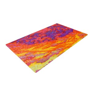 Jeff Ferst View From the Foothills Orange/Purple Area Rug