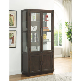 Go to store & view more images Gracie Oaks Chaunce Wooden Curio Cabinet