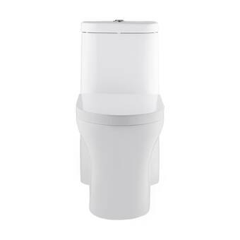 Concorde 1 28 Gpf Water Efficient Square One Piece Toilet Seat Included Reviews Allmodern